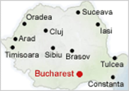 Illustration for the “Capital City” section of the Romania guide